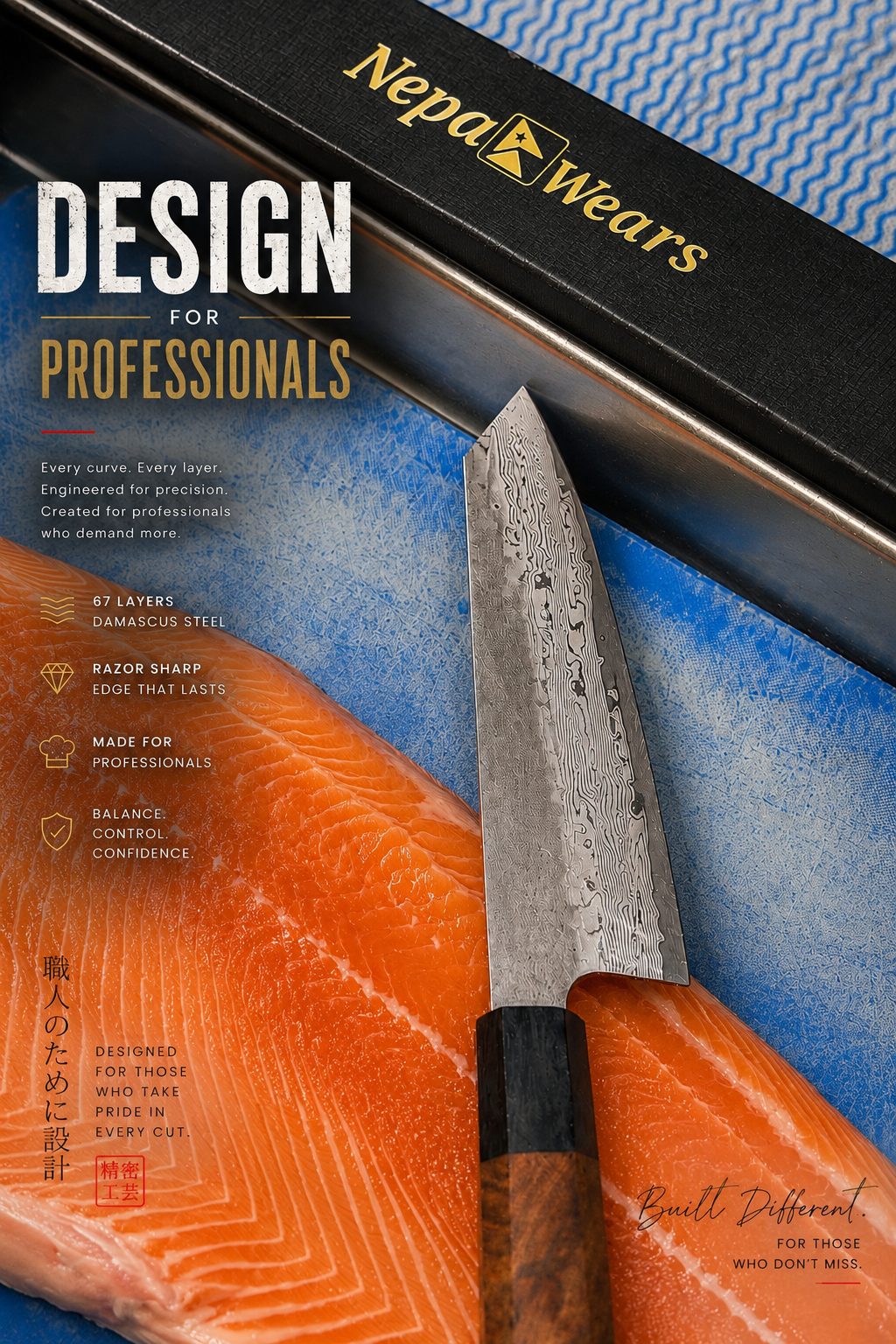 Japanese Damascus Chefs knife