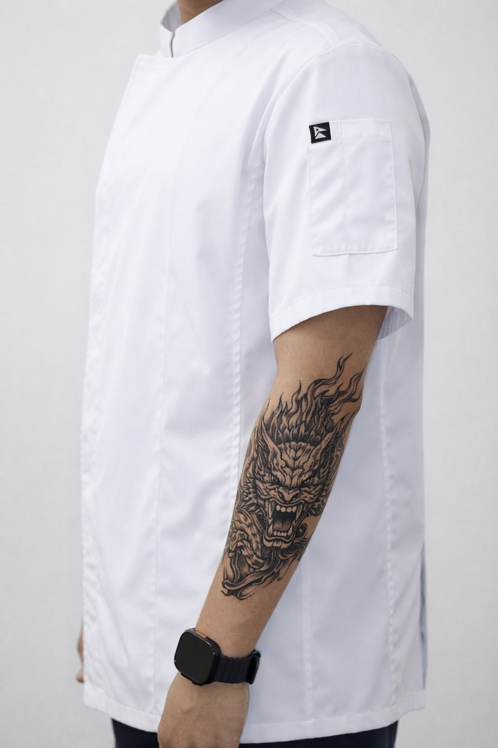 Classic White Chef Jacket Short Sleeves