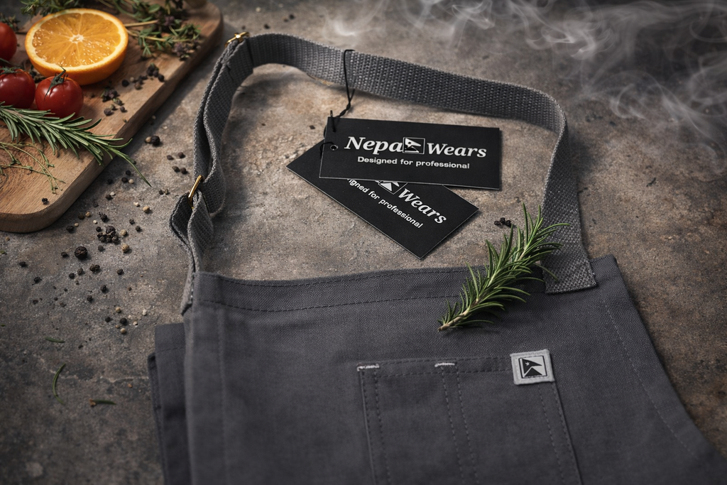 Ash grey aprons