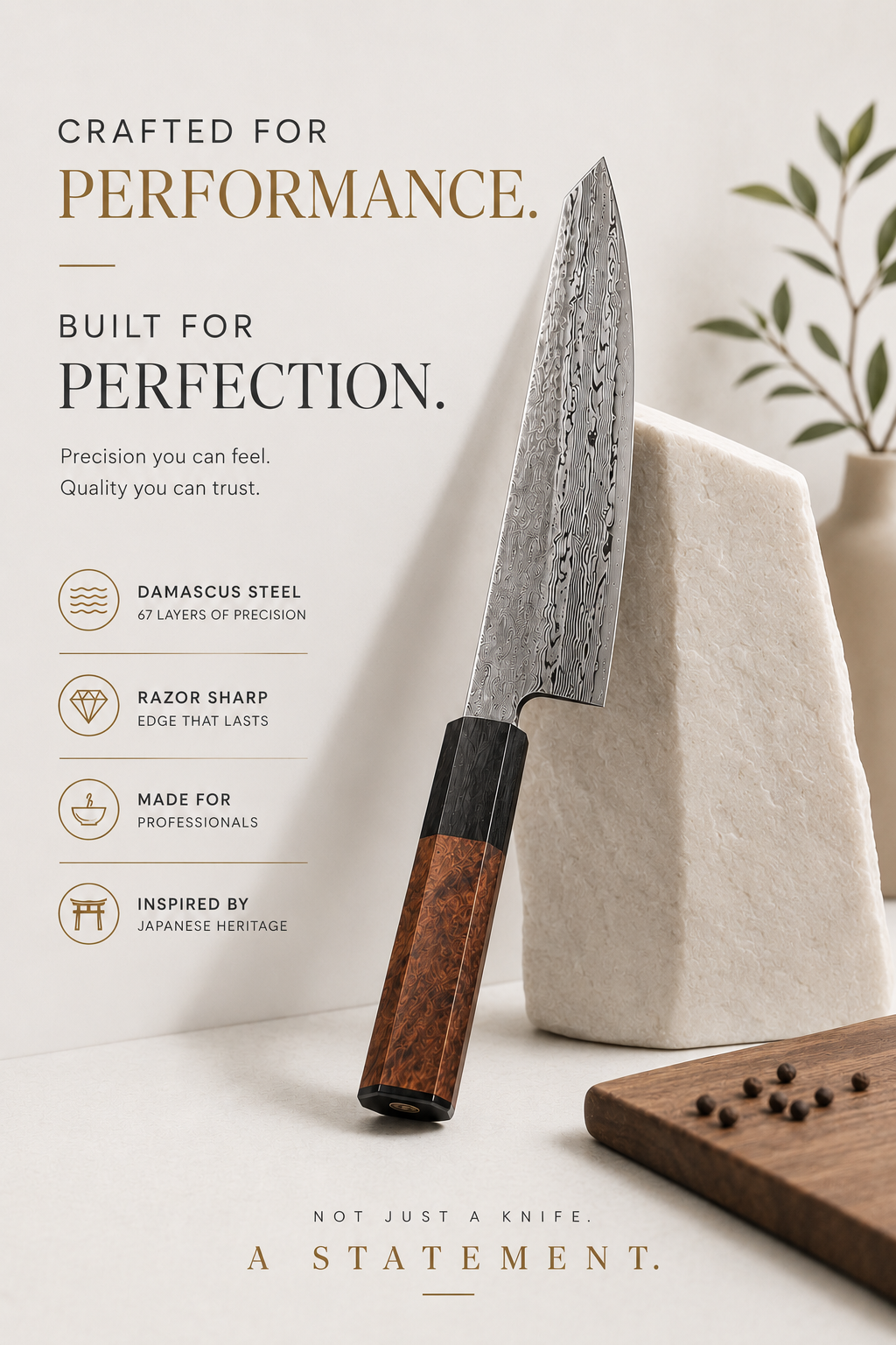 Japanese Damascus Chefs knife