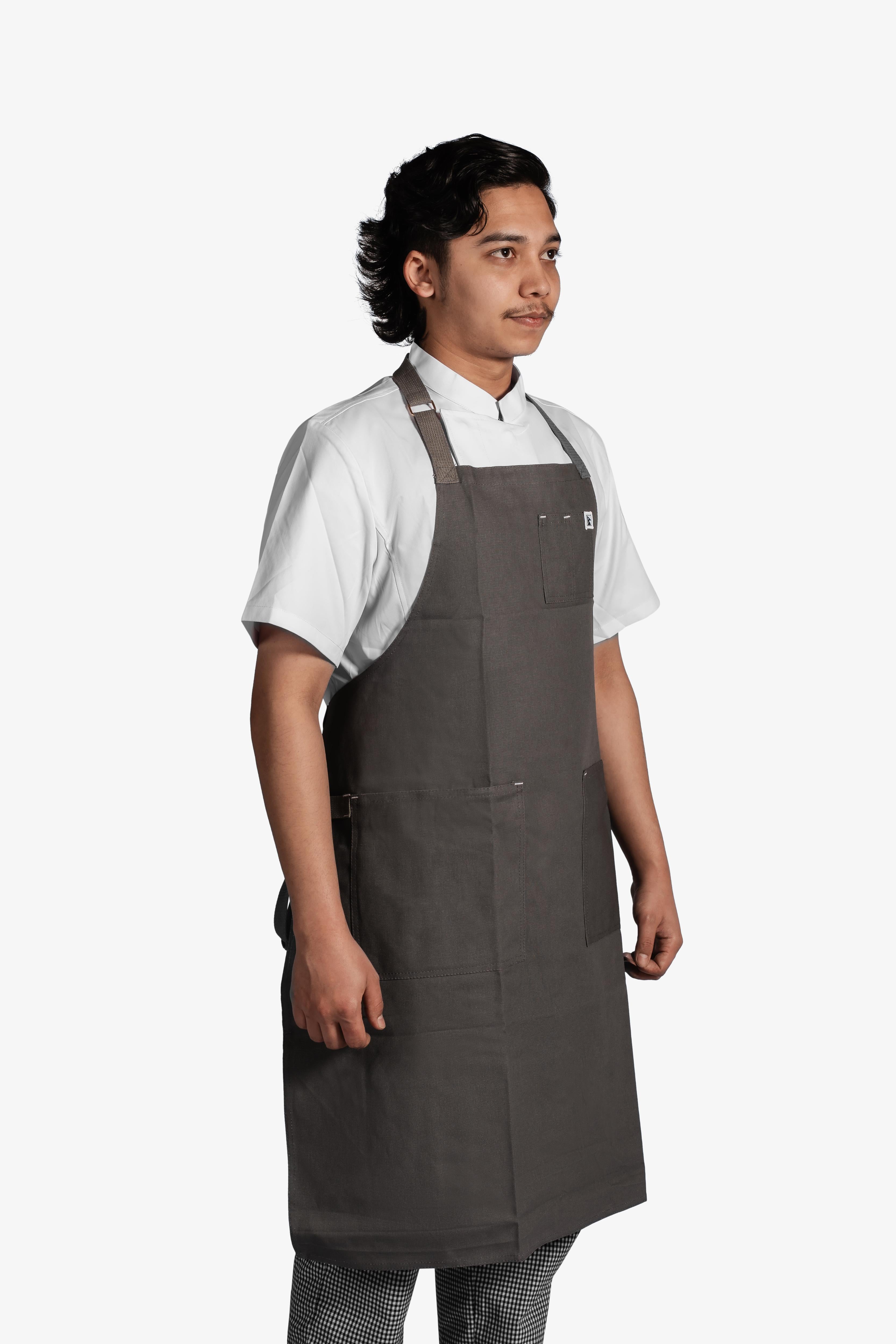 Mocha BIB Aprons