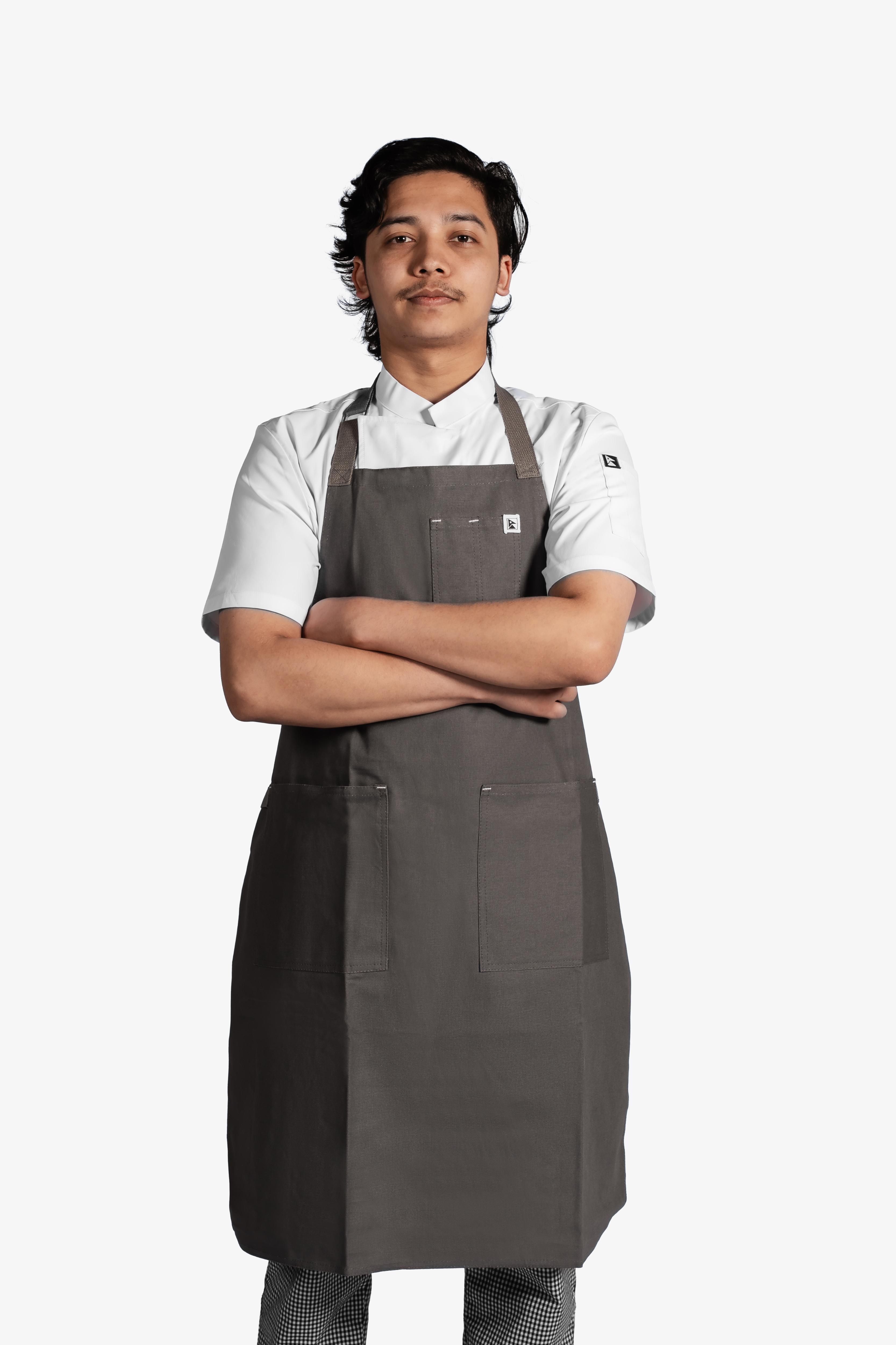 Mocha BIB Aprons